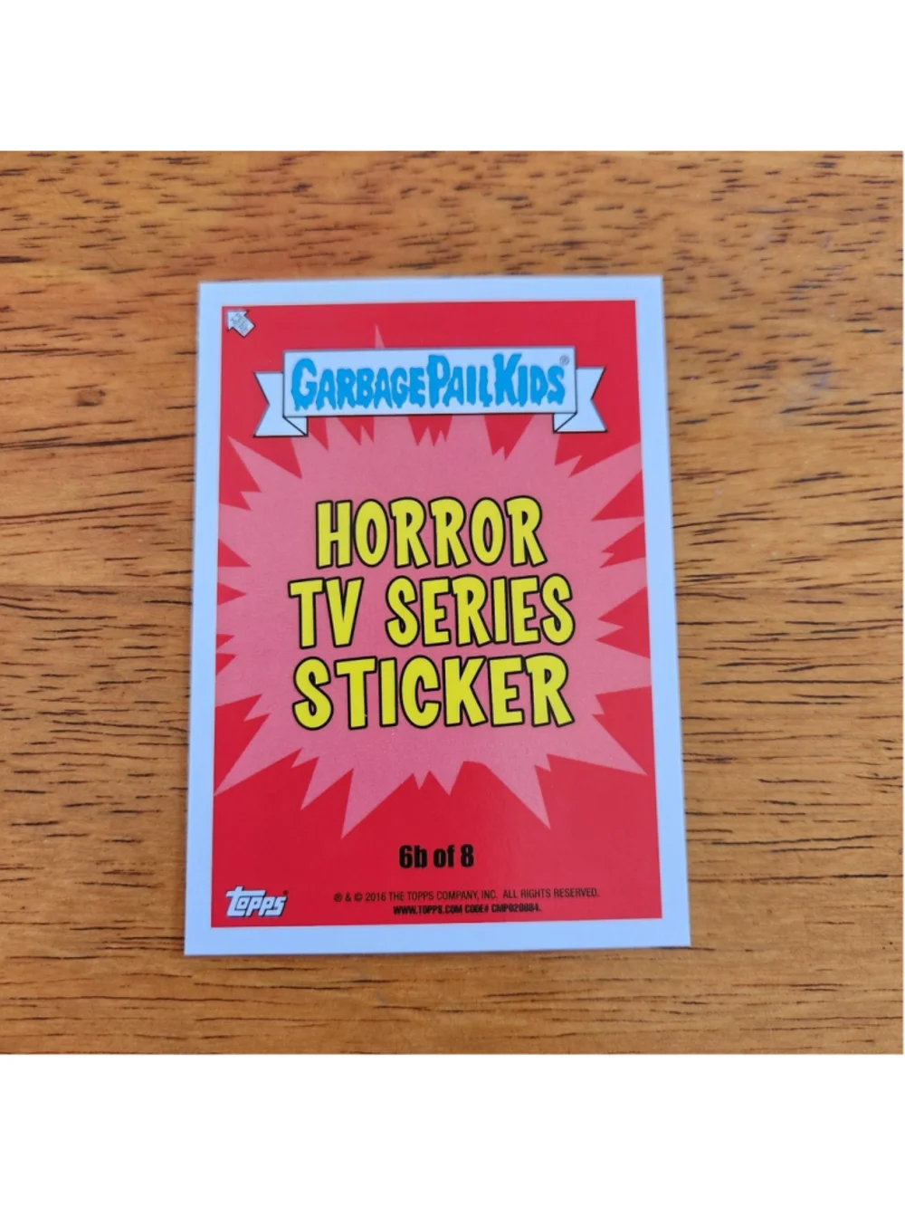 Garbage Pail Kids 2016 Devilish Devin 6b Green Border
